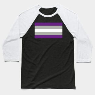 Flag of Gray Asexual Baseball T-Shirt